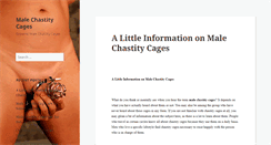 Desktop Screenshot of malechastitycages.com